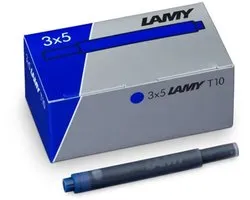 Cartouche d'encre effaçable LAMY T10 pour stylo plume 3x5 Blauw