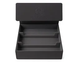 Deckmasters Luxe Deckbox – 1800 Kaarten – Magnetische Sluiting – Kaartenhouder/Storage Box voor Pokémon, Magic: The Gathering, Yu-Gi-Oh! en andere TCG’s – Zwart/Grijs – Premium Kwaliteit