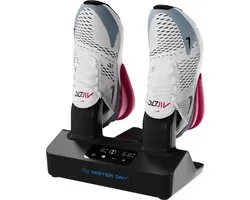 Mister Dry® Schoenendroger Zwart - Schoenverfrisser - Electrische Schoenendroger - Schoendroger - Ozone - Geurvreter voor schoenen - Shoe Dryer - Shoe Fresh