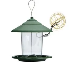 Hanging Wild Bird Feeder - Seed Holder Tray - Blends Sunflower Heart - Peanuts - Nuts Container