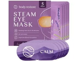 Stoom Oogmasker Lavender 5-Pack - Body Restore - Lavendel - Lavendelgeur - Zelfverwarmend Oogmasker - Verwarmd Oogmasker - Warmte Oogmasker - Steam Eye Masks