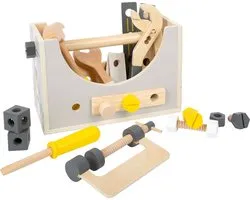 Small Foot - Houten Gereedschapskist 2in1, 28dlg.
