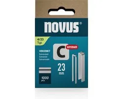 Novus Tools 042-0803 Agrafes à dos étroit Type 4 1000 pc(s) Dimensions (L x l) 23 mm x 6.1 mm