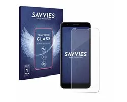 Savvies - Glas Screenprotector voor Google Pixel 3a - Gehard Beschermglas 9H