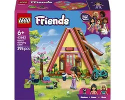 LEGO® Friends Cabane de glamping dans la nature - Ensemble de construction imaginatif pour enfants à partir de 6 ans - Cabane avec 2 mini-poupées et chat jouet - Idée cadeau pour les amoureux de la nature, les filles et les garçons - 42682