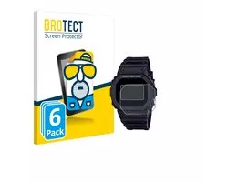 BROTECT - Screenprotector voor Casio G-Shock DW-5600RL-1 - Folie Beschermfolie matte 6 Stuks