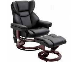 HOMCOM Massagesessel avec Fußhocker 700-116V91