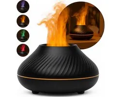 Aroma Diffuser Boncy® Bonfire - Diffuseurs d'huiles essentielles humidificateurs avec 4 options d'éclairage - Nébuliseur diffuseur d'arômes - Diffuseurs d'huiles essentielles Aromathérapie - Atomiseur vaporisateur d'huiles essentielles