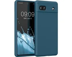 coque kwmobile pour Google Pixel 6a - Coque avec revêtement en silicone - Coque pour smartphone en pétrole mat