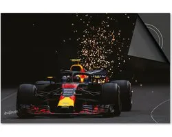 Protecteur d'induction 76x51,5 - plaque de couverture tapis d'induction - Dietrix Hob protector - DELUXE - Sport - Max Verstappen F1 Spark Color