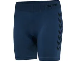 Hummel Damen Short Leggings Hummel First Seamless Training Short Tights Woman Dark Denim-M/L