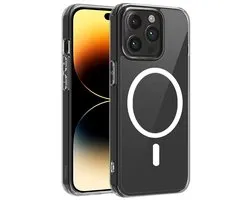 imoshion Hoesje - Geschikt voor Apple iPhone 14 Pro Max - Protective Backcover geschikt voor MagSafe - Transparant