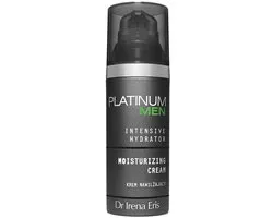 Dr Irena Eris Platinum Men Intensive Hydrator Moisturizing Face And Eye Area Cream 50 ml - 2-in-1 Hydraterende Gezichtscrème Voor Mannen - Verzorging Voor Gezicht En Oogcontour - Niet-Vette Creme Voor Dagelijkse Hydratatie En Comfort