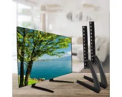 TV staander voor 14 – 42 inch OLED LCD televisie - in hoogte verstelbare TV standaard met gebogen scherm .