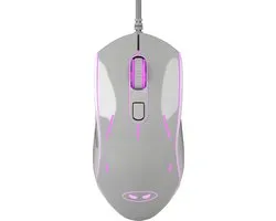 MageGee G12 - Gaming Muis - 3200 DPI - Stille Muis - Instelbare RGB - Grijs