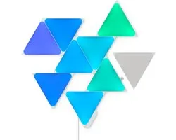 Nanoleaf Shapes Triangles Starterkit - Slimme Verlichting - 9 LED/RGB Panelen - Siri, Google, Alexa