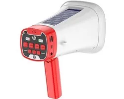 Draagbare draadloze megafoonluidspreker op zonne-energie, Bluetooth PA-hoorn, luidspreker Geschikt voor buitenopnames, multifunctionele draagbare versterker, C