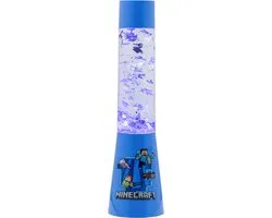 Minecraft Glitter Liquid Flow Lamp – Officieel Gelicentieerde Microsoft Merchandise, Nachtlamp & Gamekamer Decoratie- Paladone