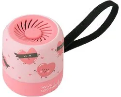 Mini Draadloze Bluetooth Speaker Hartjes Ontwerp Roze Muziekbox