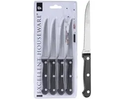 Excellent Houseware Steakmessen - Set van 4
