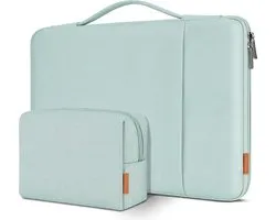 Laptoptas, 17 inch, hoes, schokbestendig, waterdicht, laptop-sleeve, PC case, notebooktas, beschermhoes voor 17,3" HP Pavilion 17 Envy 17/Dell Inspiron 17/Lenovo IdeaPad/LG Gram/ASUS/MSI, mintgroen
