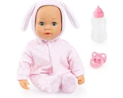 Bayer Design - Babypop Anna First Words Baby met geluid 38 cm in roze