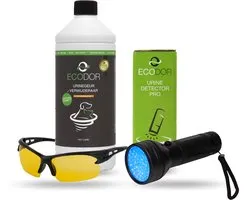Urinegeur Verwijderaar Hond & Kat - UF2000 4Pets 1 Liter Concentraat + UV Detector PRO + UV Bril - Enzymreiniger Tegen Urinelucht - Goed voor 5 Liter - Professioneel Pakket