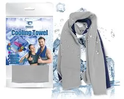 Premium Commerce® - Verkoelende Handdoek - Koel - Cooling Towel - Microvezel - Fitness - Ice Towel - ijshanddoek - Grijs - 2 stuks
