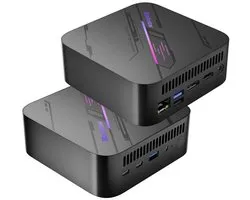 Blackview MP100 Mini PC - AMD Ryzen™ 5 7430U - 16 GB DDR4 RAM - 256 GB M.2 SSD - Windows 11 Pro - Jusqu'à 4,3 GHz - WiFi 6 - 4K UHD - BT 5.2 - Micro-ordinateurs pour la maison - jeux - bureau - Noir