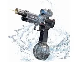 Pumpify Waterpistool – Buitenspeelgoed – Elektrisch Waterpistool – Super Soaker – Waterspeelgoed – Met Flits Bij Ieder Schot - Automatisch Waterpistool – Watergeweer – Speelgoed - 3 Jaar - 4 Jaar - 5 Jaar - Glock – Watergun – Waterblaster - Zwart