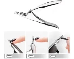 Professionele Nageltip Knipper RVS - Nagel Trimmer voor Kunstnagels en Tips