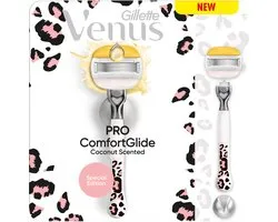 Gillette Venus Pro ComfortGlide Scheersysteem met Kokosgeur voor Vrouwen - 1 Scheermesje + 1 Handvat
