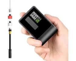 VALI® Mini Compressor - Elektrische Bandenpomp - Bandenpomp Compressor - Zwart - 7cm x 5cm x 3cm