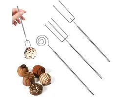 Fourchettes chocolat praliné - Set de 3 - Perfect pour la fondue