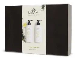 Umami Exclusive Cosmetics Woody Lemons Hand Care Gift Set Bergamot & Ceder