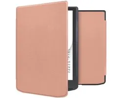 imoshion Ereader Cover / Case Convient pour Pocketbook InkPad Color 3 / Pocketbook InkPad 4 - imoshion Slim Soft Case Sleepcover Bookcase sans support - Or rose