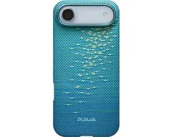 Pitaka Ultra Slim Hoesje iPhone Air – Compatibel met MagSafe – Krasbestendige Camera Bedieningsknop – Vervaardigd uit Luchtvaartwaardige Aramidevezel - Blauw