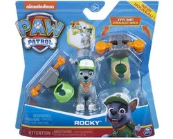 Figurine Rocky Spinmaster Paw avec Accessoires de vêtements pour bébé - Figurine Paw