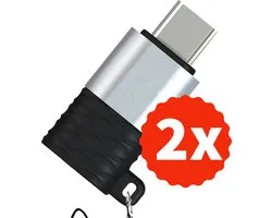 Adaptateur USB-C [2 pièces], adaptateur USB C vers Micro USB avec pour Samsung Galaxy S8/S8+/A5(2017), Huawei P9/P10/ Nova, Nexus 5X/6P, OnePlus 2/3/3T, LG G5/ G6/V20 et autres appareils de type C (noir)