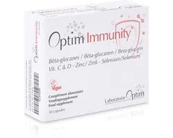 Optim Immunity Supplements - 30 capsules Zink Seleen Naturlijke Vitamine D Vitamine C acerola en beta-glucans - vegan - ondersteuning immuunsysteem versterken - immuniteit supplement weerstand - wintervitaminen