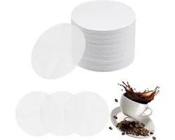 600 Stuks Koffiefilterpapier - Ronde Koffiefilters - 64mm - Wit - Koffie Filterpapier - Geschikt voor AeroPress Go & Original - Micro-Filters - Espresso & Cold Brew Accessoire - Barista Kwaliteit