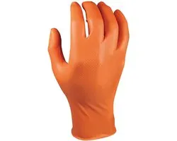 M-safe 246OR  Nitril Grippaz handschoen - Oranje - maat S