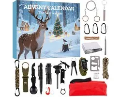 Namajunas - 2026 Calendrier de l'Avent avec outils de survie - Avec 24 surprises - Holiday Surprise Gifts for Outdoor Enthusiasts Cadeaux de fêtes surprenants pour les passionnés de plein air - Articles de Noël - Cadeaux pour hommes