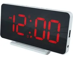 Caliber wekker, twee alarmen, rood