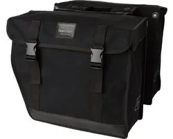 FastRider Canvas 93 Dubbele Fietstas Zwart - 41L