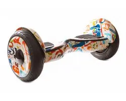 Altrado - Hoverboard – White Multicolour – 10 inch Off-Road - 15 km/h - 10km bereik - Bluetooth speaker - Oxboard - Hoverboards