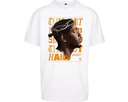Mister Tee K-Dot - K-Dot Oversize Heren T-shirt - XS - Wit