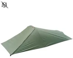 Kampeertent - 1 Persoons Tent - Lichtgewicht Tent - Opvouwbare Backpack Tent - Outdoor Slaaptent - Winddicht - Waterdicht - Muggenwerend - Ademende Tent - Hiking Tent - Tarp Tent - Snelle Opzet - Aluminium Frame - Met Opbergtas