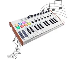 Clavier Happyment avec console de mixage - Piano électrique - Piano numérique - Pour produits Apple - Connexion USB