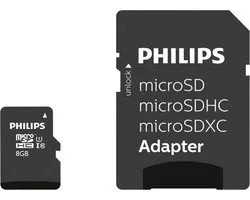 Philips FM08MP45B/00 mémoire flash 8 Go MicroSDHC UHS-I Classe 10